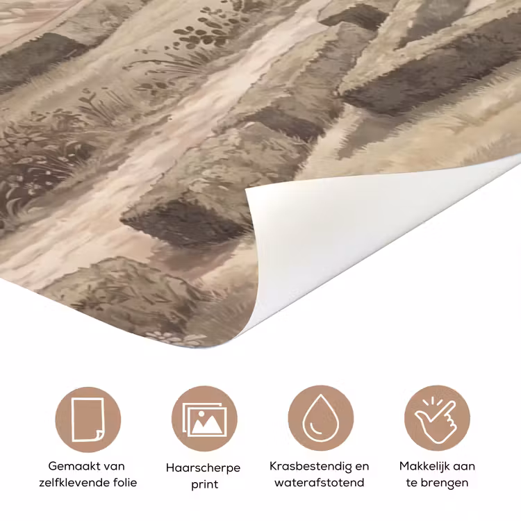Vallei - Tuin - Natuur - Groen deurposter klein -closeup_NL