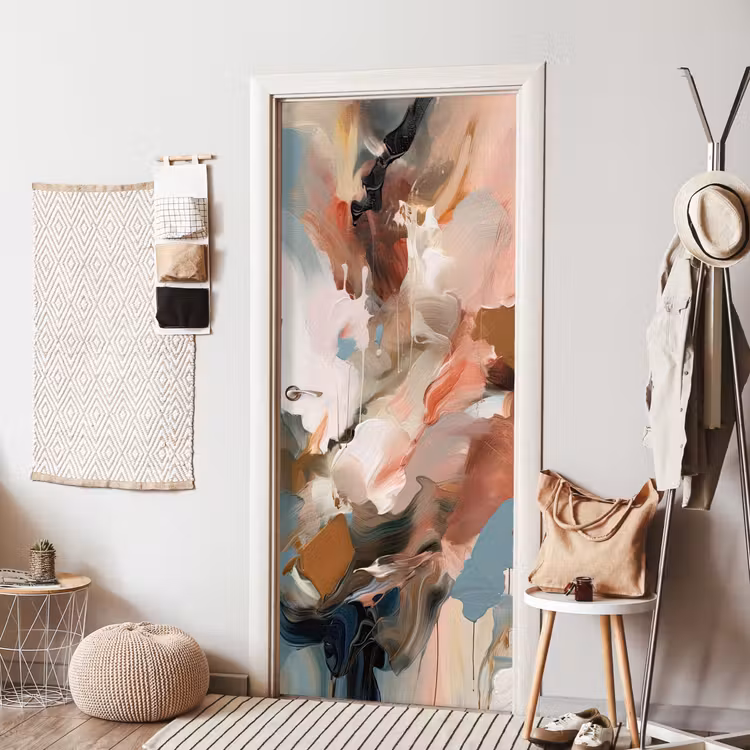 Verf - Kleuren - Abstract - Kunst deurposter klein -sfeer6