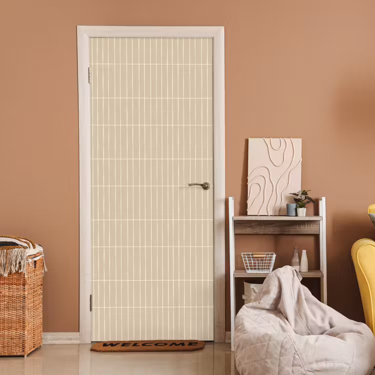 Verticaal - Wandtegel - Crème - Beige deurposter klein 289 -sfeer1