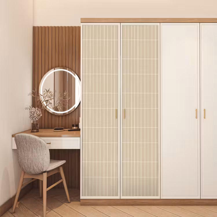 Verticaal - Wandtegel - Crème - Beige deurposter klein 289 -sfeer3