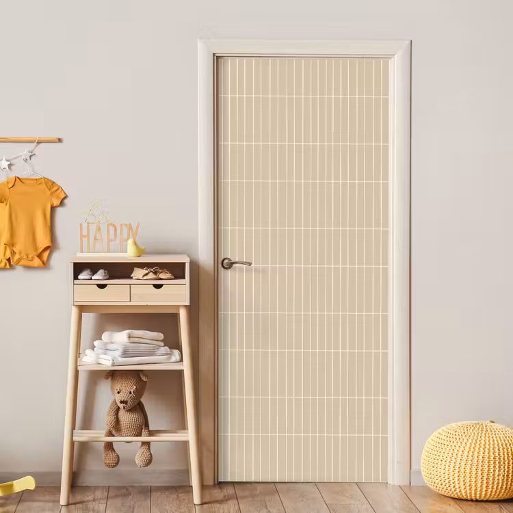 Verticaal - Wandtegel - Crème - Beige deurposter klein 289 -sfeer4