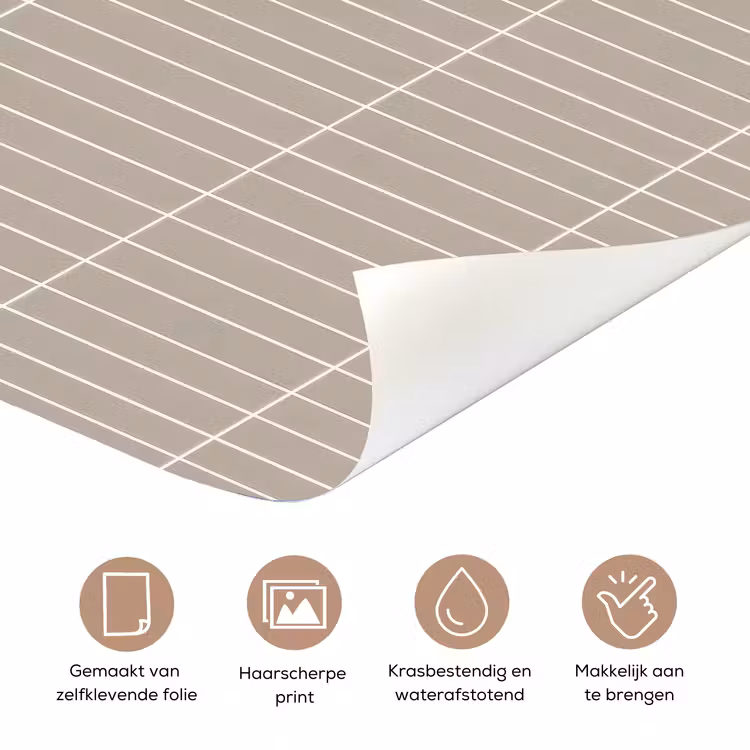Verticaal - Wandtegel - Licht Beige deurposter klein 289 -closeup_NL