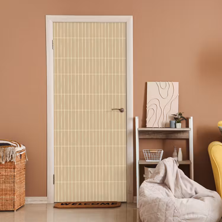 Verticaal - Wandtegel - Zand - Beige deurposter klein 289 -sfeer1