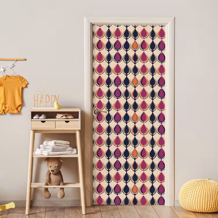 Vintage - Retro - Kleurrijk deurposter klein 289 -sfeer4