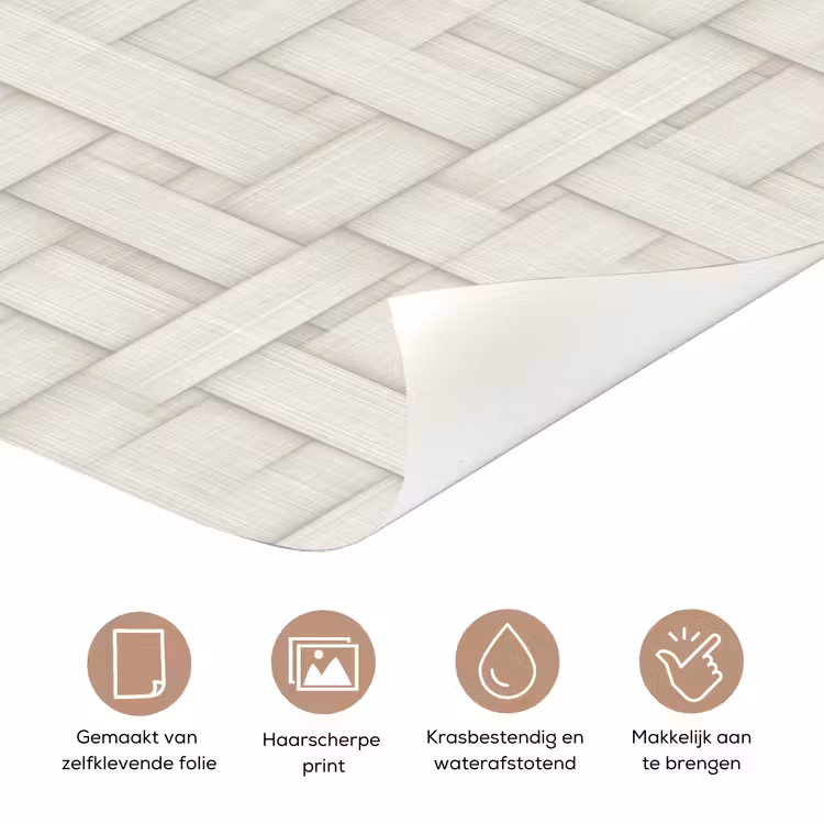 Vlechtwerk - Banen - Beige deurposter klein 289 -closeup_NL