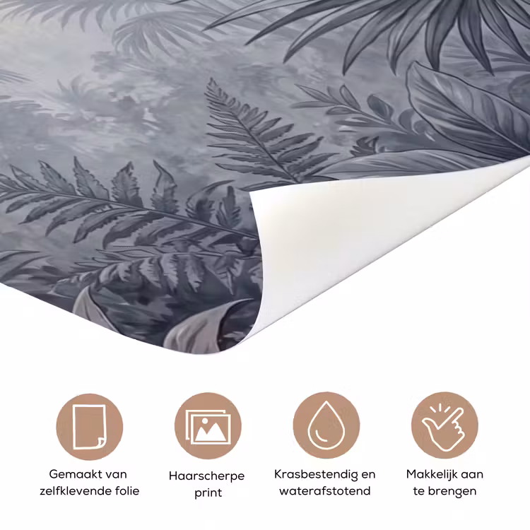 Vogel - Vliegend - Jungle - Vintage - Dieren deurposter klein -closeup_NL