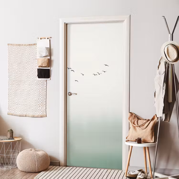 Vogel - Vlucht - Natuur - Minimalistisch deurposter klein -sfeer6