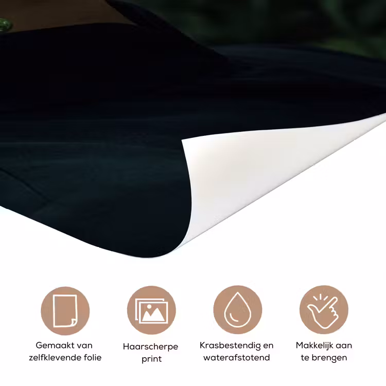 Vrouw - Slang - Natuur - Mystiek - Groen deurposter klein -closeup_NL