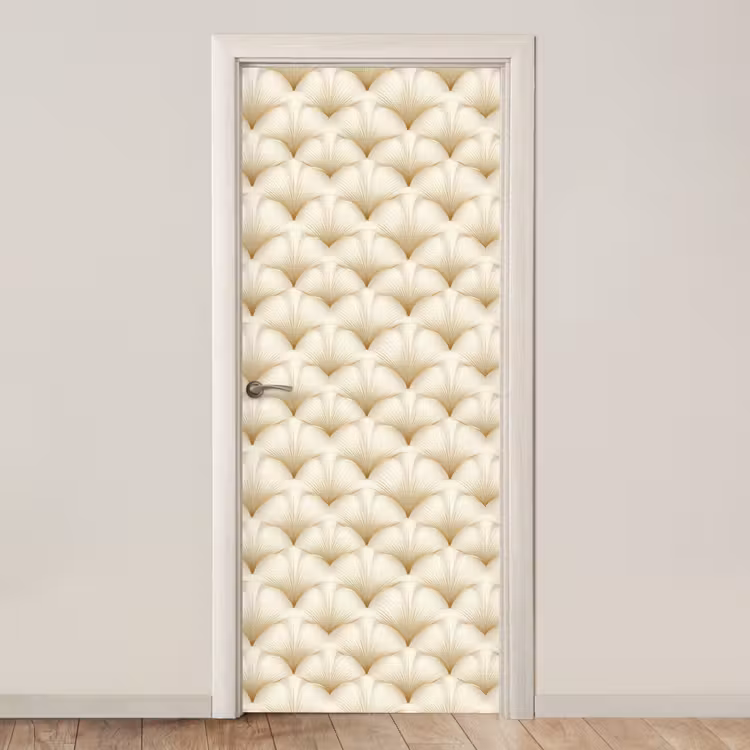Waaier - Motief - Goud deurposter klein 289 -3d_beige