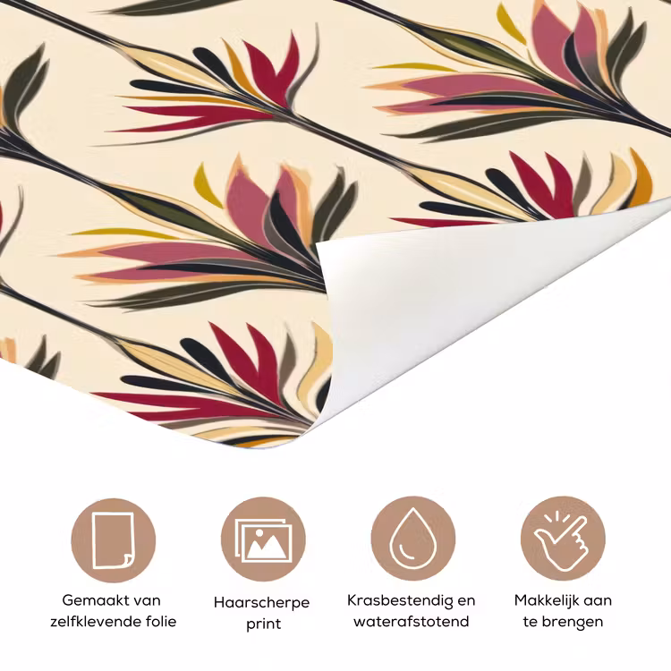 Waaier - Motief - Kleurrijk deurposter klein 289 -closeup_NL