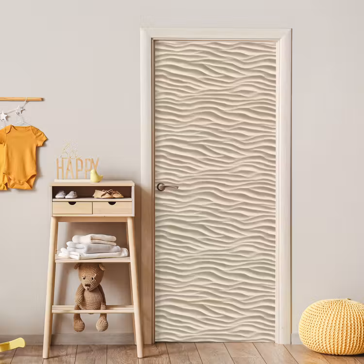 Zand - Golven - Beige deurposter klein 289 -sfeer4