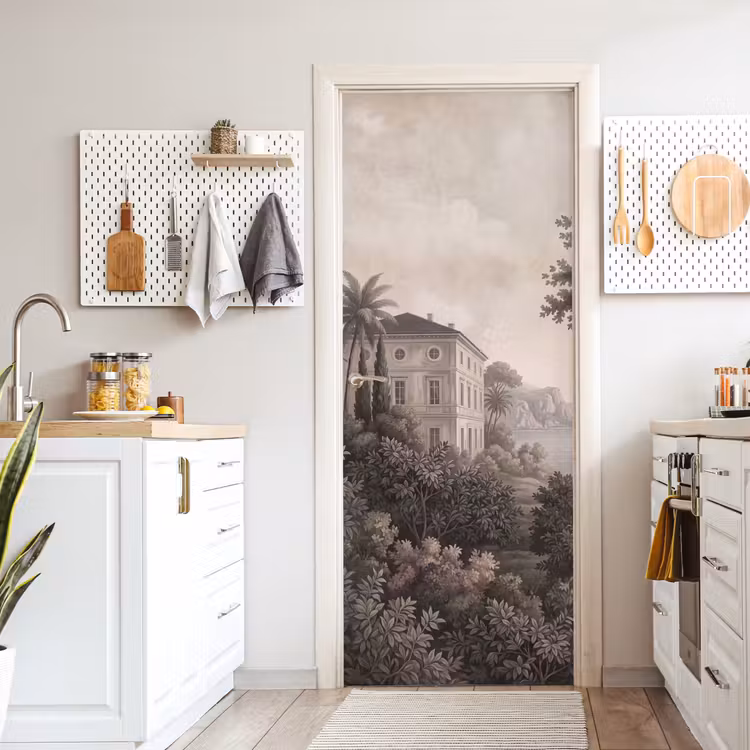 Zee - Villa - Beige deurposter klein -sfeer5