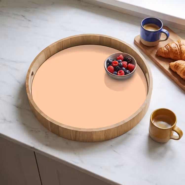 Apricot - Blush - Nude Dienblad Rond middel 914 -sfeer2