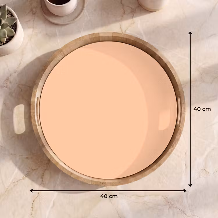 Apricot - Blush - Nude Dienblad Rond middel 914 -USP_Formaat