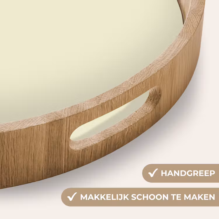 Arctic - Daisy - Nude Dienblad Rond middel 914 -USP_HandgreepNL