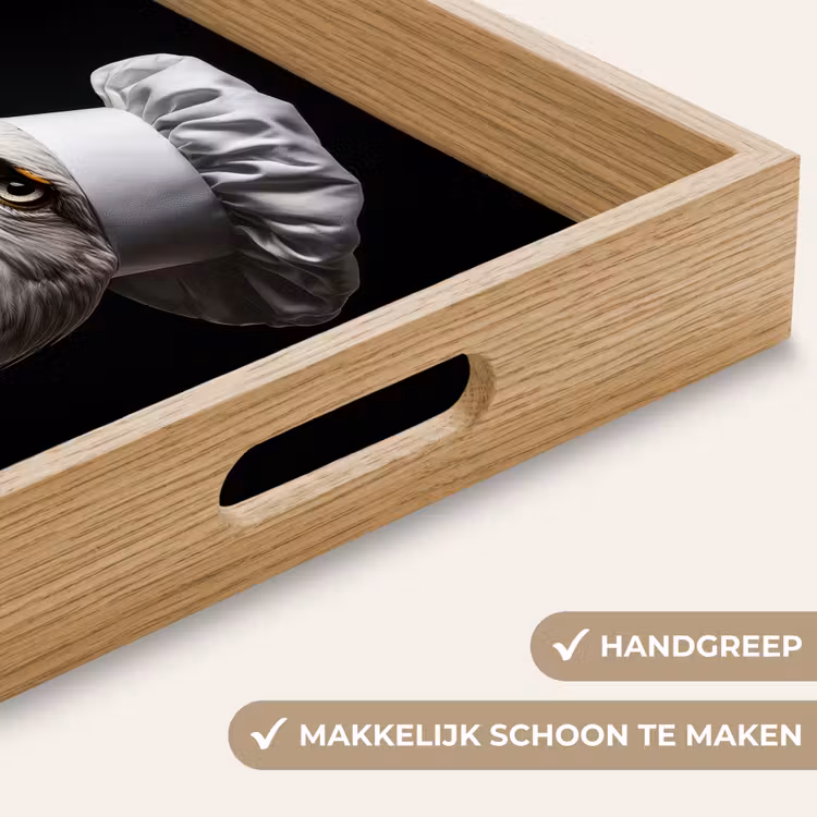 Arend -Amerika - Koksmuts - Vogel - Stoer Dienblad Rechthoek middel -USP_HandgreepNL