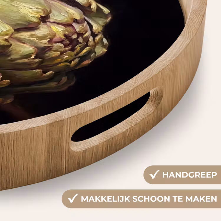 Dienblad - Artichok - Eten - Klassiek - Artichok - Eten - Klassiek Dienblad Rond middel