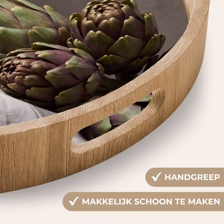 Dienblad - Artisjok - Eten - Rustiek - Artisjok - Eten - Rustiek Dienblad Rond middel