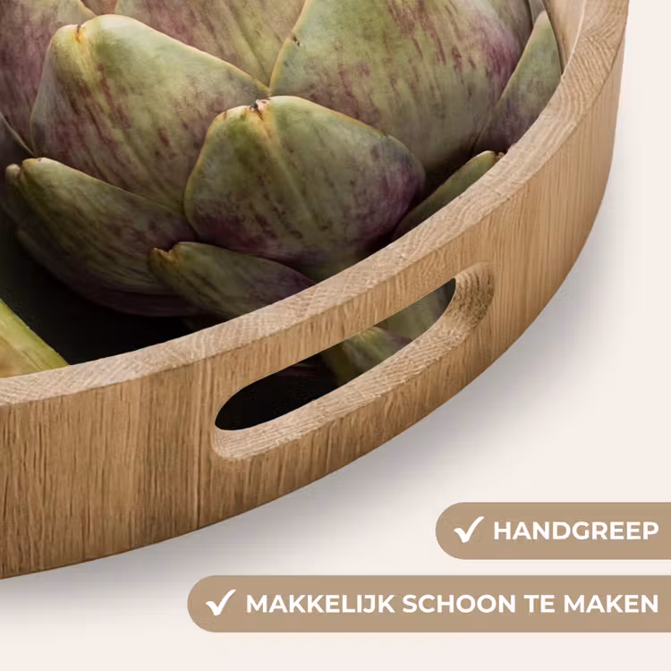 Dienblad - Artisjok - Paars - Voedsel - Artisjok - Paars - Voedsel Dienblad Rond middel