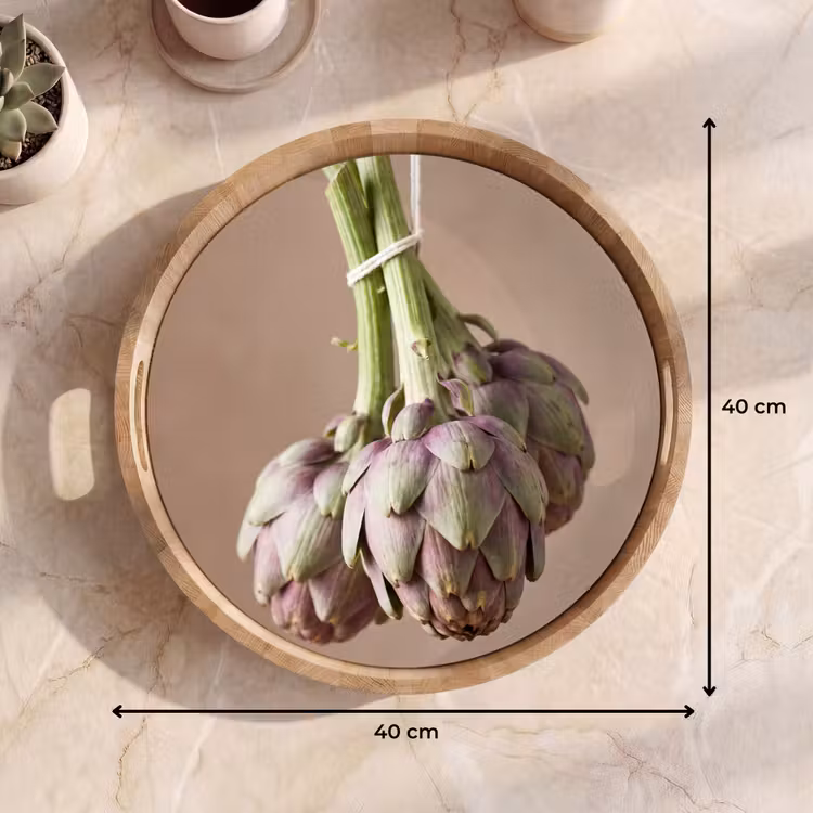 Dienblad - Artisjokken - Hangend - Groenten - Artisjokken - Hangend - Groenten Dienblad Rond middel