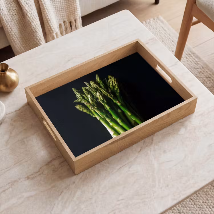Asperges - Felgroen Dienblad Rechthoek middel -sfeer1
