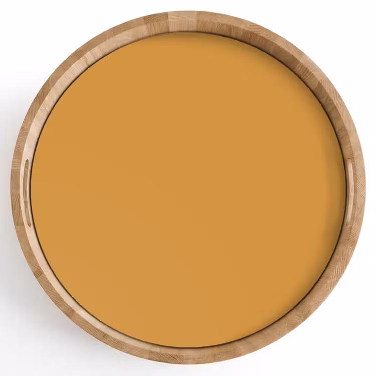 Autumn - Mustard - Geel Dienblad Rond middel 914 -z3d_shopping