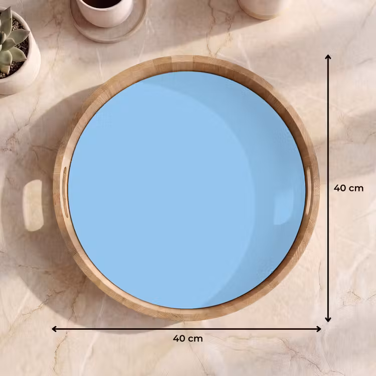 Baby - Blue - Blauw Dienblad Rond middel 914 -USP_Formaat