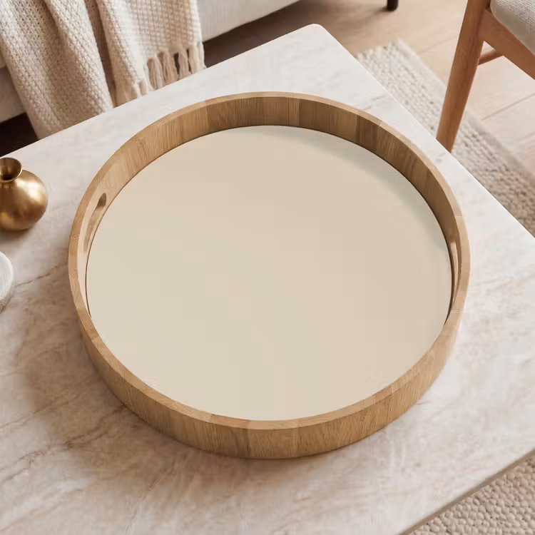 Baked - Biscuit - Nude Dienblad Rond middel 914 -sfeer1