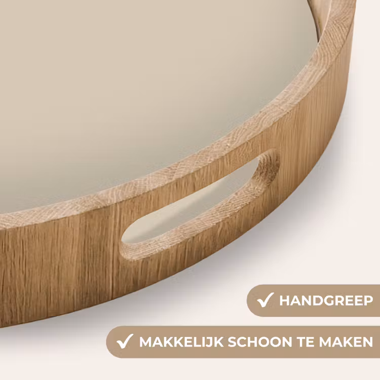 Baked - Biscuit - Nude Dienblad Rond middel 914 -USP_HandgreepNL