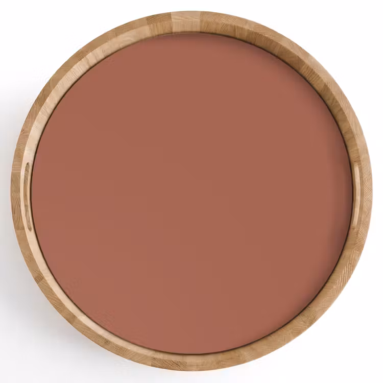 Baked - Earth - Oranje Dienblad Rond middel 914 -z3d_shopping