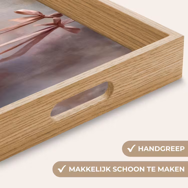 Balletschoenen - Satijn - Aardetinten Dienblad Rechthoek middel -USP_HandgreepNL