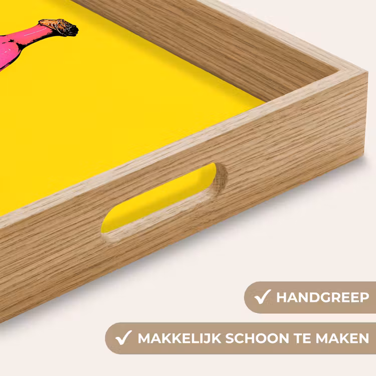 Banaan - Grafisch - Geel Dienblad Rechthoek middel -USP_HandgreepNL