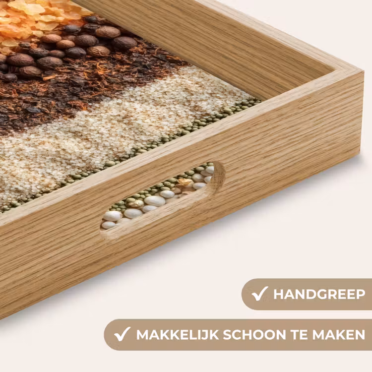 Banen - Verticaal - Kruiden - Variatie Dienblad Rechthoek middel -USP_HandgreepNL