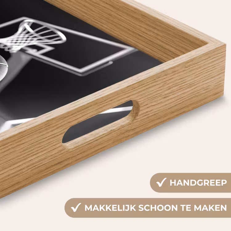 Basketbal - Basketbalveld - Lichtlijnen Dienblad Rechthoek middel -USP_HandgreepNL