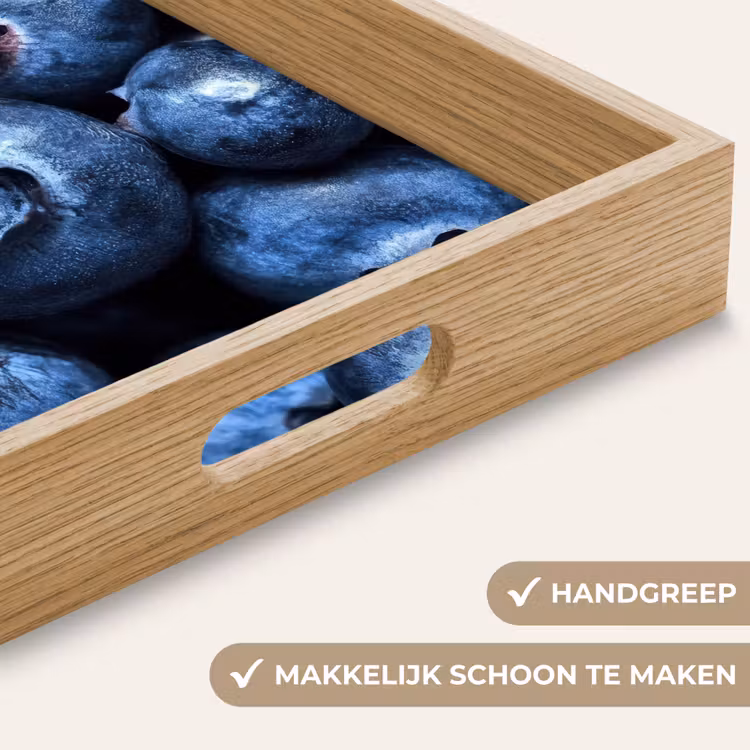 Bessen - Blauw - Fruit Dienblad Rechthoek middel -USP_HandgreepNL