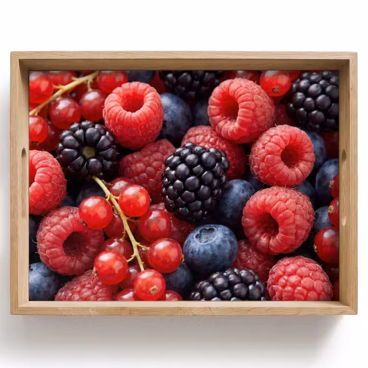 Bessen - Mix - Vers - Eten - Kleurrijk Dienblad Rechthoek middel -z3d_shopping