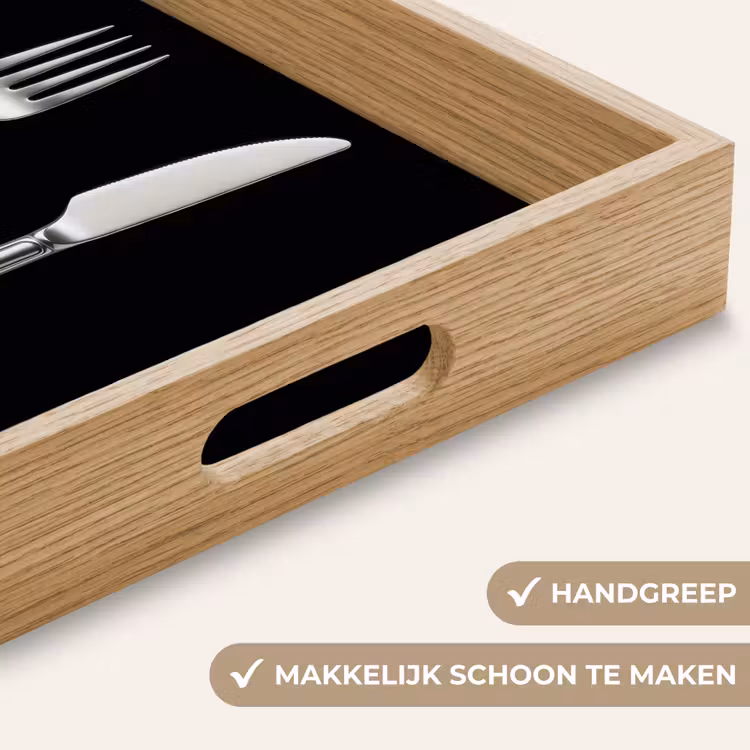 Bestek - Klassiek - Elegant Dienblad Rechthoek middel -USP_HandgreepNL