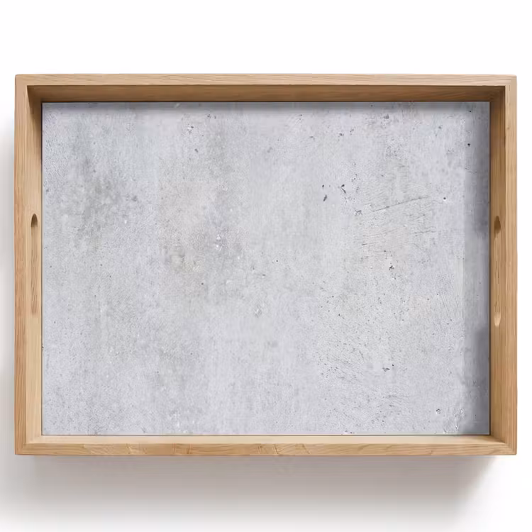 Beton - Textuur - Achtergrond - Grijs - Industrieel Dienblad Rechthoek middel -z3d_shopping