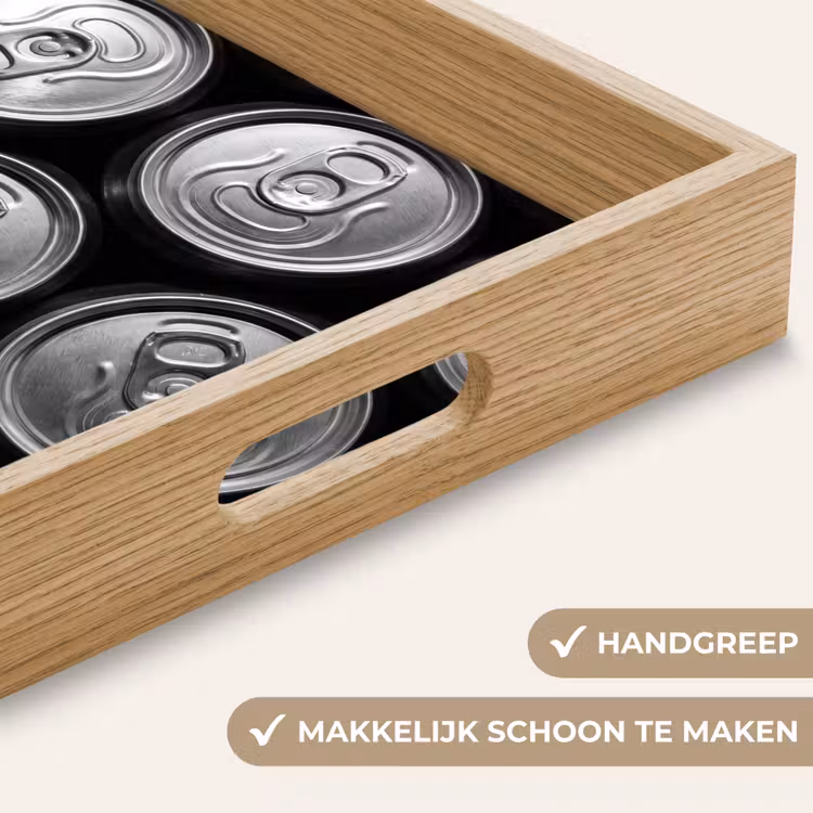 Blikjes - Aluminium - Patroon - Industrieel - Zilver Dienblad Rechthoek middel -USP_HandgreepNL