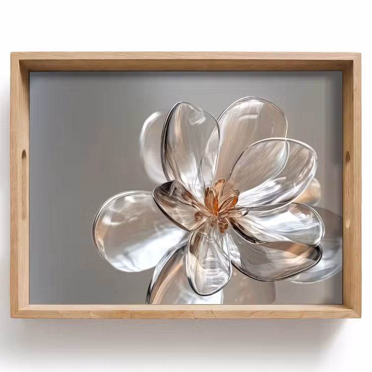 Bloem - Glazen - Doorzichtig Dienblad Rechthoek middel -z3d_shopping