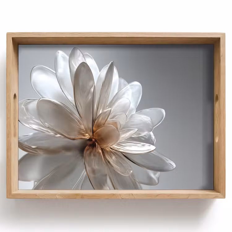 Bloem - Wit - Neutraal Dienblad Rechthoek middel -z3d_shopping