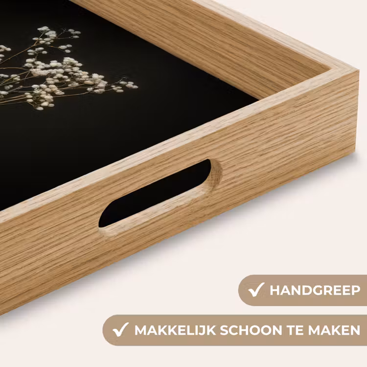 Bloembollen - Wit - Vaas - Minimalistisch Dienblad Rechthoek middel -USP_HandgreepNL