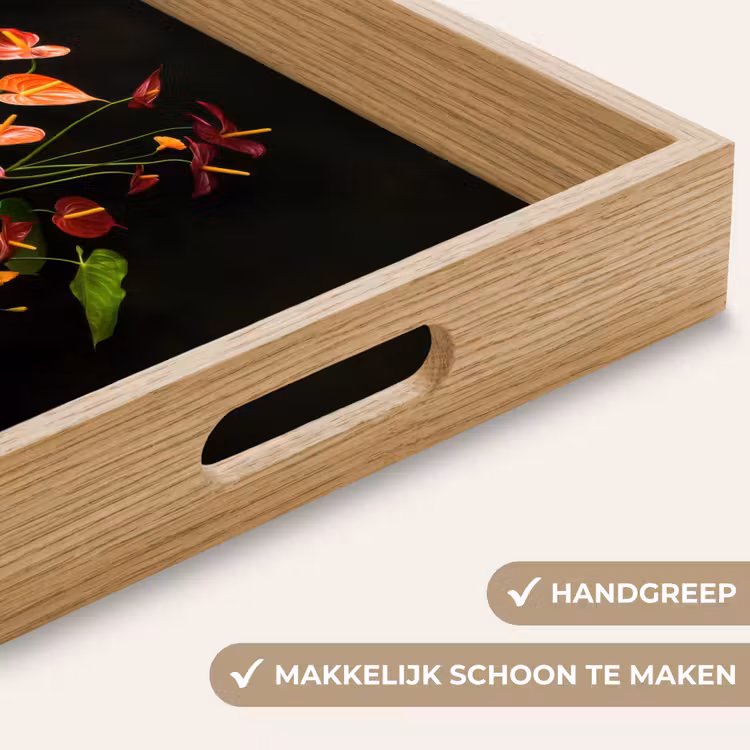 Bloemen - Vaas - Kleurrijk Dienblad Rechthoek middel -USP_HandgreepNL