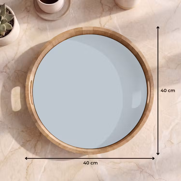 Blue - Bay - Blauw Dienblad Rond middel 914 -USP_Formaat