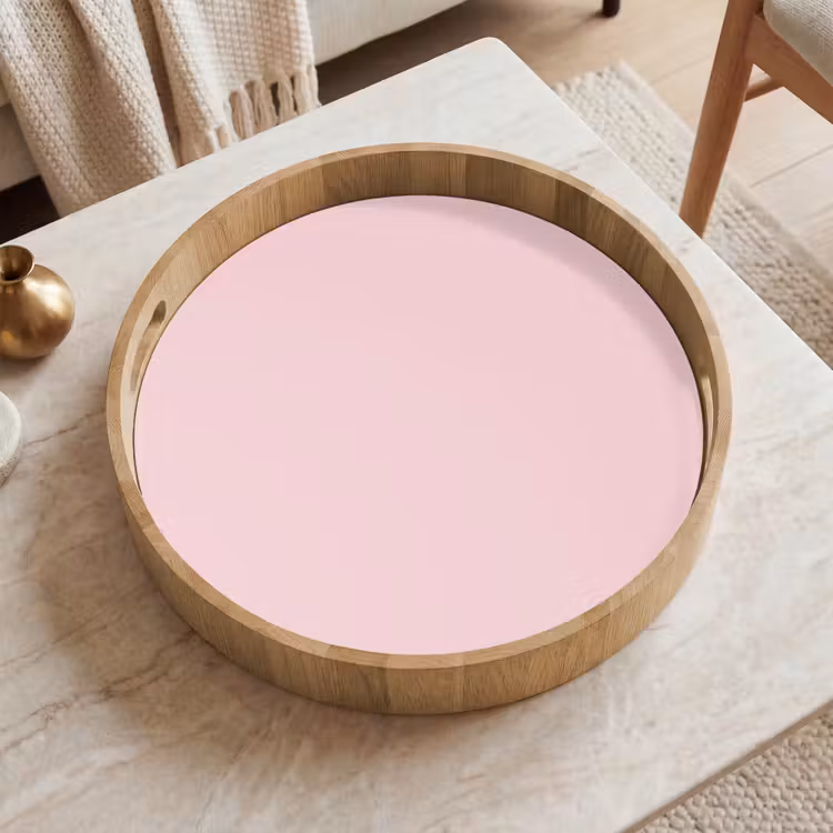 Blush - Pink - Roze Dienblad Rond middel 914 -sfeer1