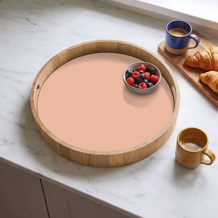 Blush - Terracotta - Nude Dienblad Rond middel 914 -sfeer2