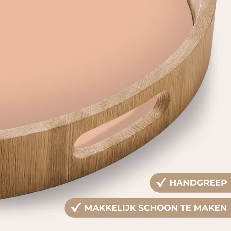 Blush - Terracotta - Nude Dienblad Rond middel 914 -USP_HandgreepNL