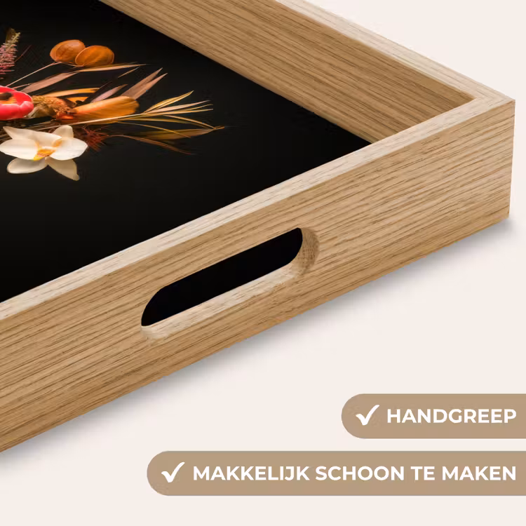 Boeket - Oranje - Gouden - vaas Dienblad Rechthoek middel -USP_HandgreepNL