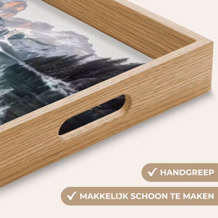 Boot - Bergen - Natuur - Water Dienblad Rechthoek middel -USP_HandgreepNL