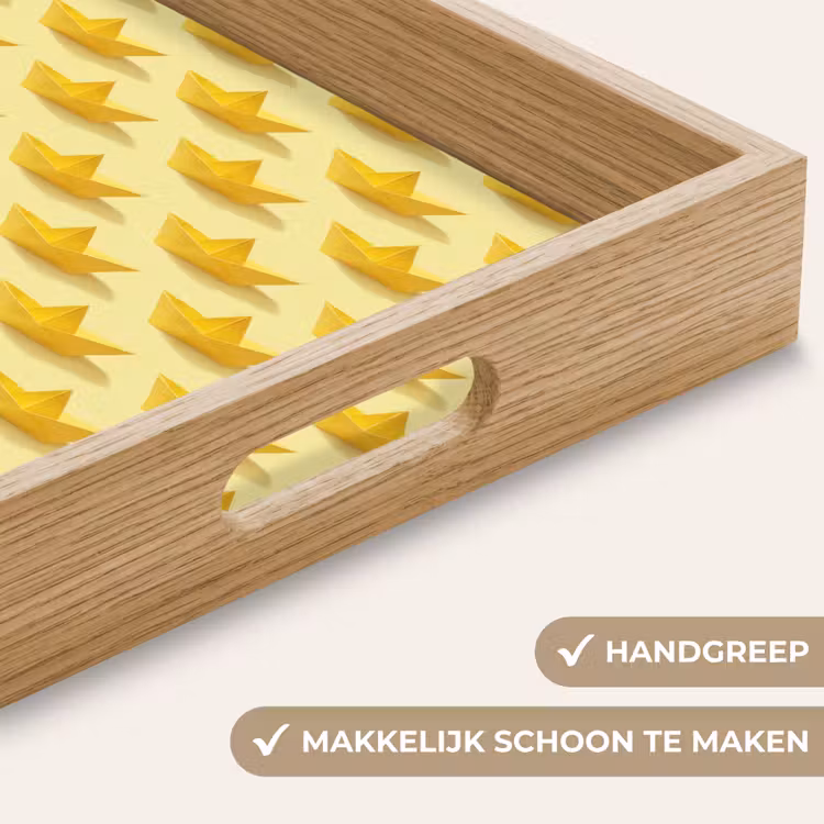 Bootjes - Origami - Creatief - Geel Dienblad Rechthoek middel 911 -USP_HandgreepNL